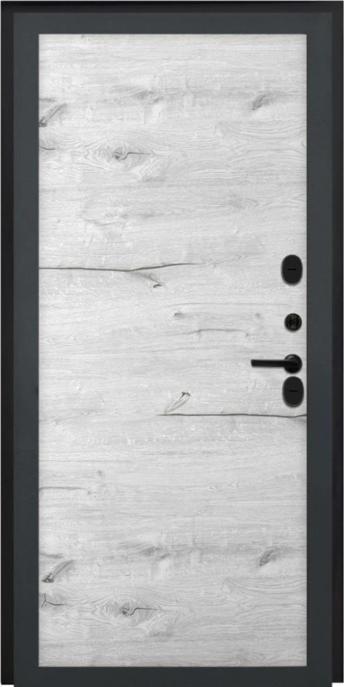 Входная дверь ДвериПРО Квадро Без фрезеровки Дуб арктик горизонт DPRO228199 внутренняя сторона
